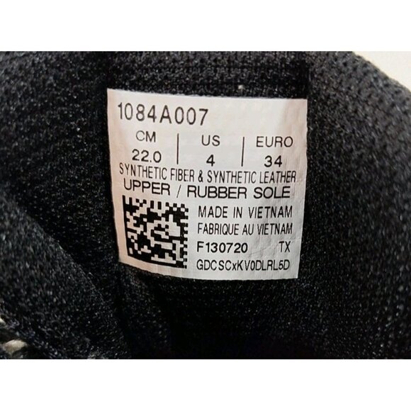 Asics Matflex 6 Wrestling Shoes Kids Youth 4 Boxing Black White Silver 1084A007 - Picture 12 of 12